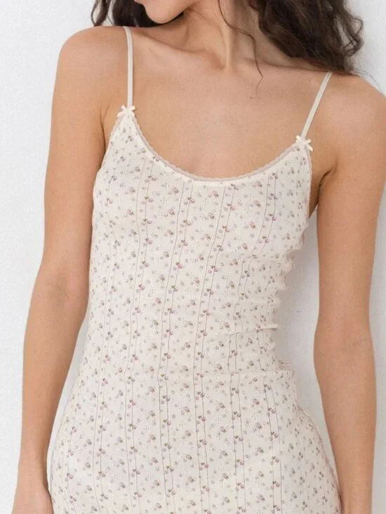 Cou Cou Intimates - Cami Slip - English Rose - Medium - Like New - Picture 2 of 11